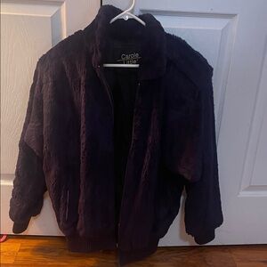 Carole Little Midnight Faux Fur Jacket